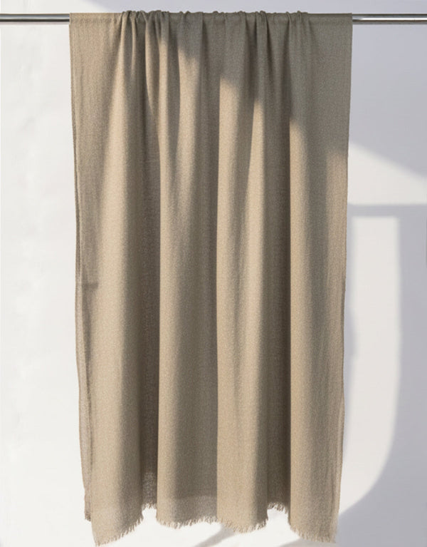 Wool Shawl-Dark Grey