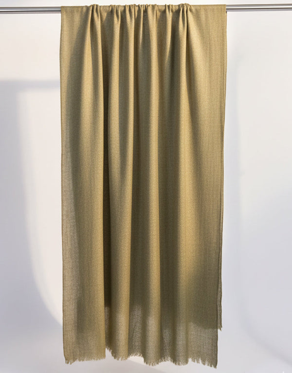 Wool Shawl-Olive