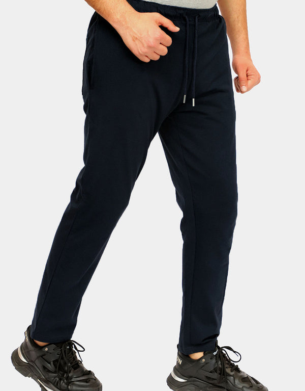 PQ Men's Summer Soft Plain Trouser-Navy