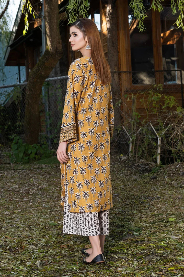 2PC Printed Unstitched Khaddar Shirt & Trouser KKH-3621 Printed KHAS STORES 