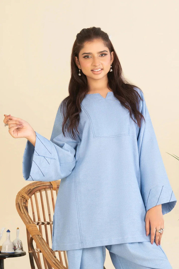 2PC Stitched Cambric Shirt and Trouser KST-25013 Printed KHAS STORES 