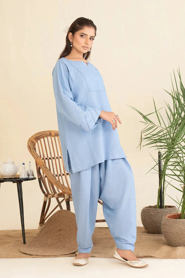 2PC Stitched Cambric Shirt and Trouser KST-25013 Printed KHAS STORES 