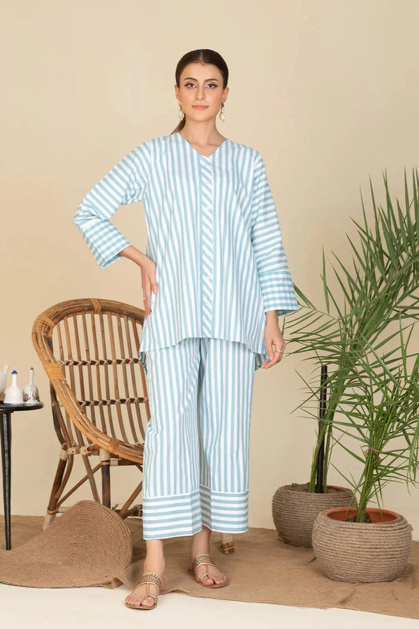 2PC Stitched Cambric Shirt and Trouser KST-25018 Printed KHAS STORES 