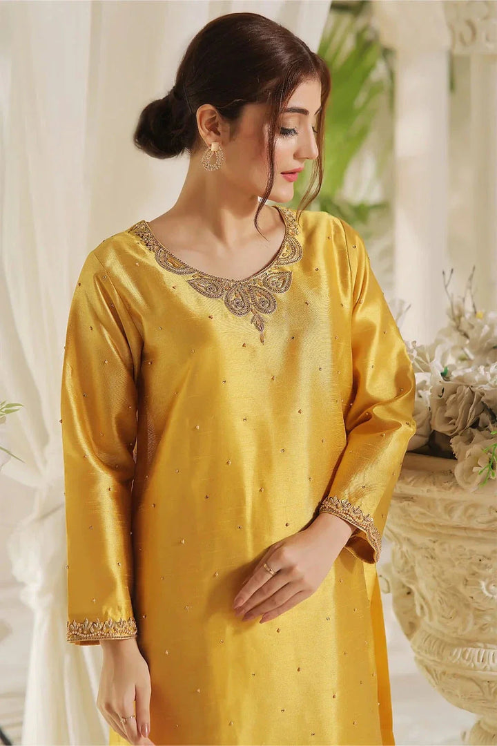 2PC Stitched Embroidered Silk Shirt & Trouser KFSE-2368 KHAS STORES 