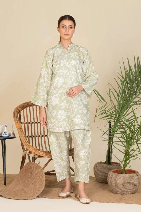 2PC Stitched Printed Cambric Shirt and Trouser KST-25005 Printed KHAS STORES 
