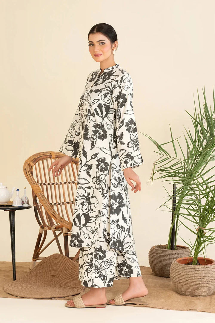 2PC Stitched Printed Cambric Shirt and Trouser KST-25006 Printed KHAS STORES 