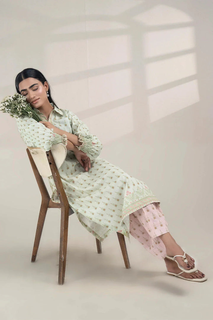 2PC Stitched Printed Lawn Shirt and Trouser RKTW-3352 Printed KHAS STORES 