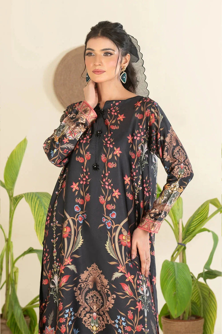 2PC Stitched Printed Silk Shirt and Trouser RTW-KSTL-109 Printed KHAS STORES 