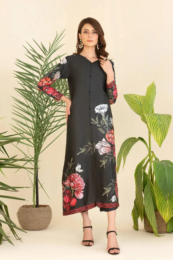 2PC Stitched Printed Silk Shirt and Trouser RTW-KSTL-211 Printed KHAS STORES 