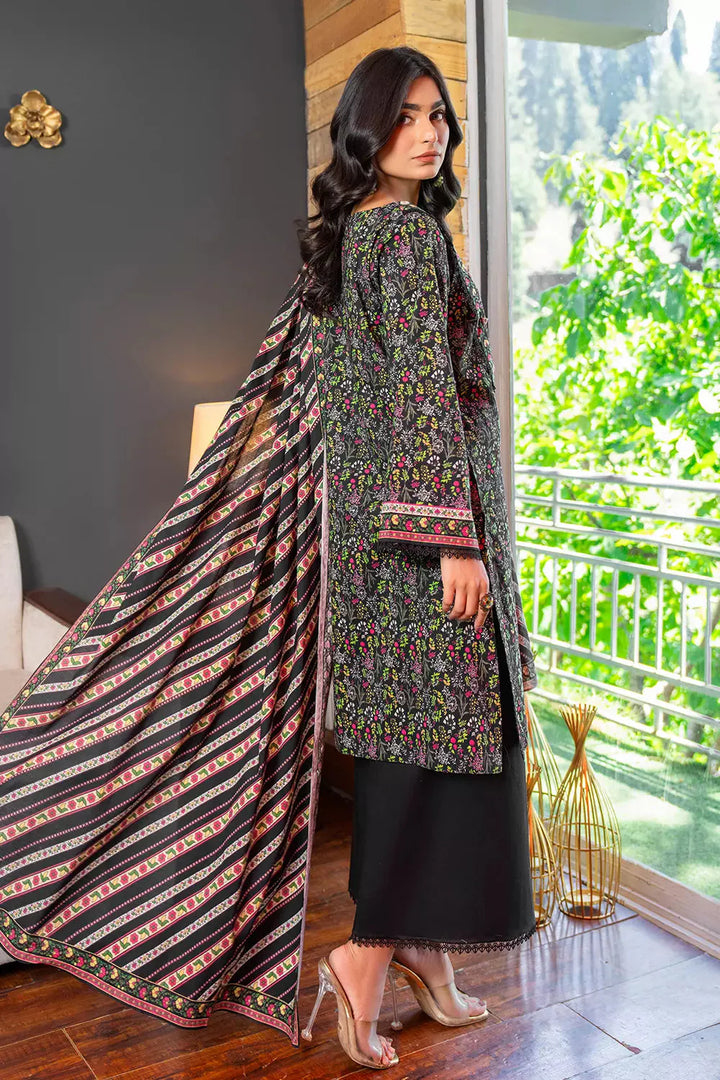 2PC Unstitched Printed Lawn Shirt and Dupatta KSD-2829 Printed KHAS STORES 