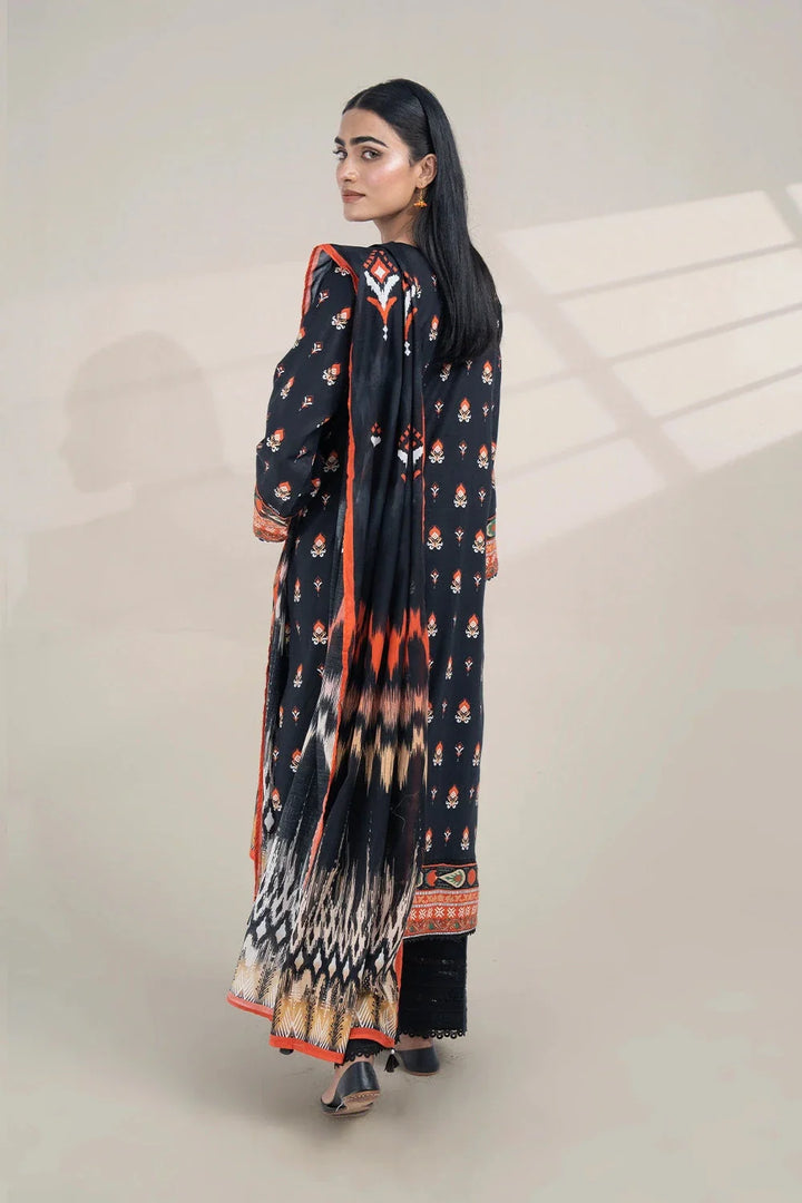 2PC Unstitched Printed Lawn Shirt and Dupatta KSD-3388 Printed KHAS STORES 