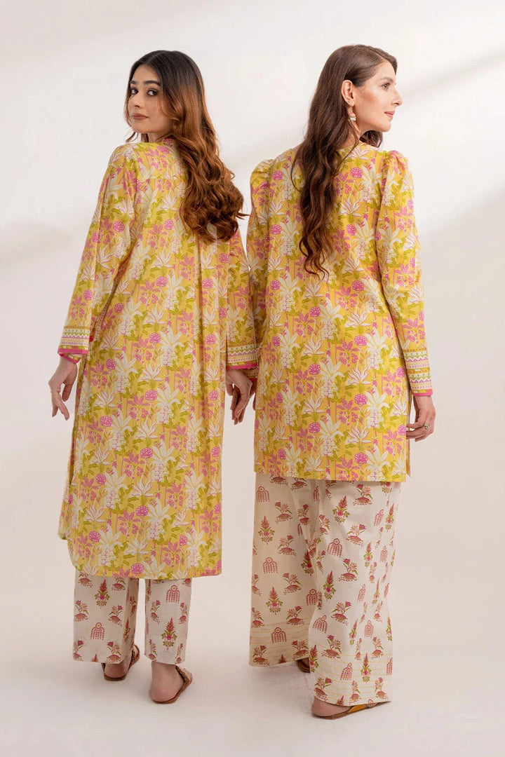 2PC Unstitched Printed Lawn Shirt and Trouser KST-3246 Printed KHAS STORES 