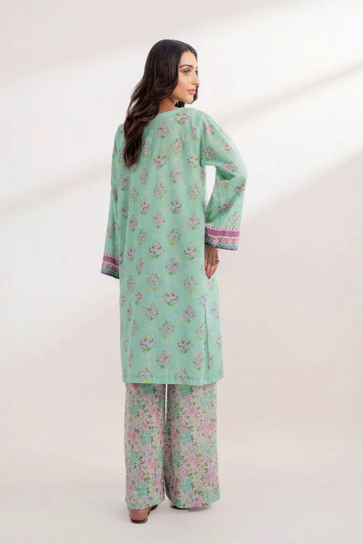 2PC Unstitched Printed Lawn Shirt and Trouser KST-3252 Printed KHAS STORES 