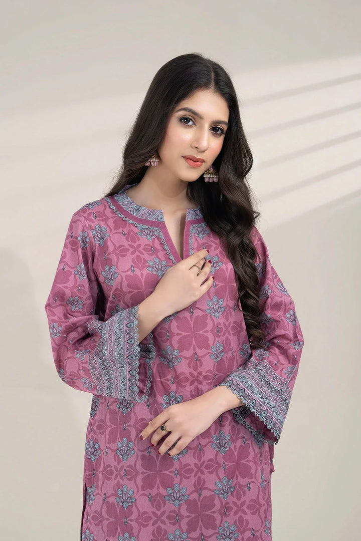 2PC Unstitched Printed Lawn Shirt and Trouser KST-3255 Printed KHAS STORES 