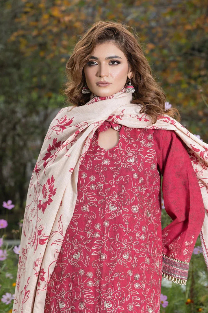3PC Embroidered Unstitched Khaddar Suit KKHE-3582 Embroidered KHAS STORES 