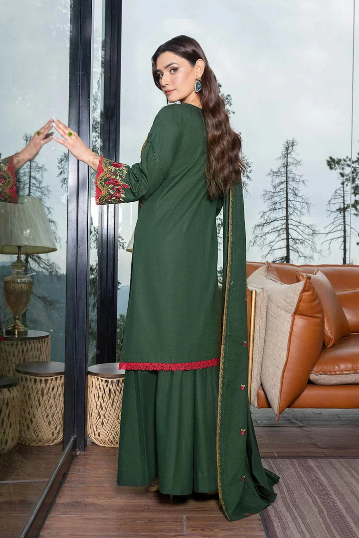 3PC Embroidered Unstitched Khaddar Suit KKHE-3633 Embroidered KHAS STORES 