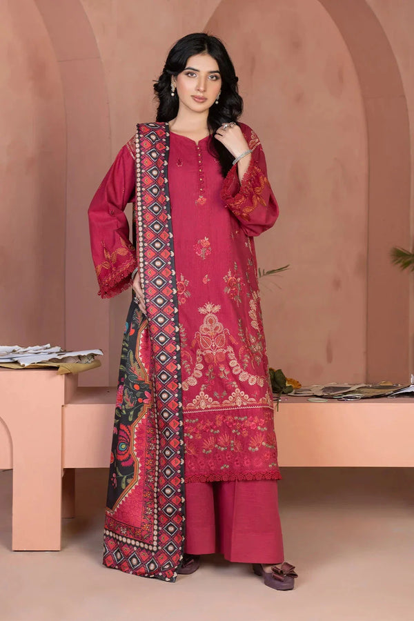 3PC Embroidered Unstitched Khaddar Suit KKHE-3634 Embroidered KHAS STORES 