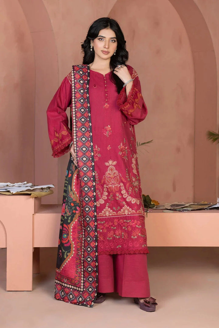 3PC Embroidered Unstitched Khaddar Suit KKHE-3634 Embroidered KHAS STORES 