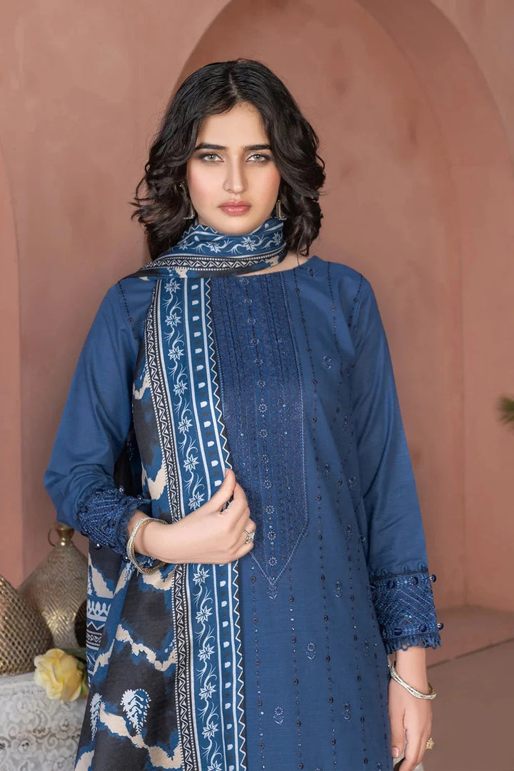 3PC Embroidered Unstitched Khaddar Suit KKHE-3637 Embroidered KHAS STORES 