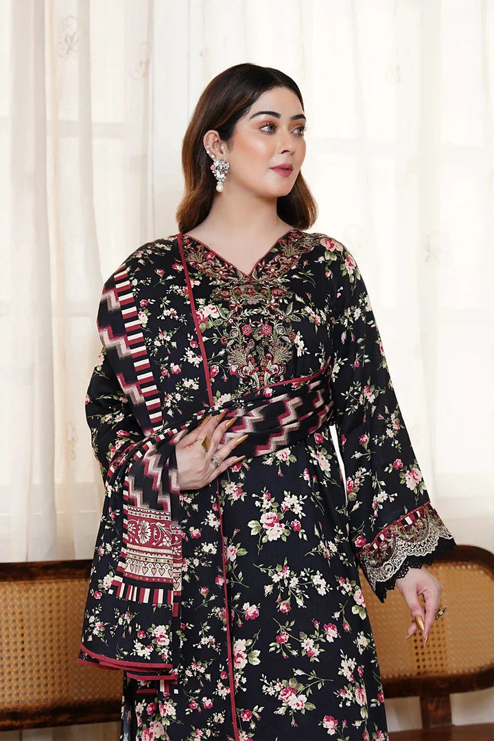 3PC Embroidered Unstitched Kotail Linen Suit KKTE-3605 Embroidered KHAS STORES 