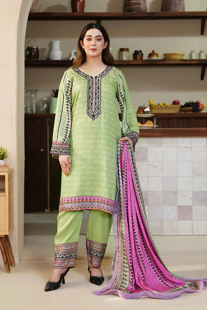 3PC Embroidered Unstitched Kotail Linen Suit KKTE-3650 Embroidered KHAS STORES 