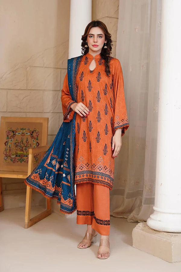 3PC Embroidered Unstitched Kotail Linen Suit KKTE-3651 Embroidered KHAS STORES 