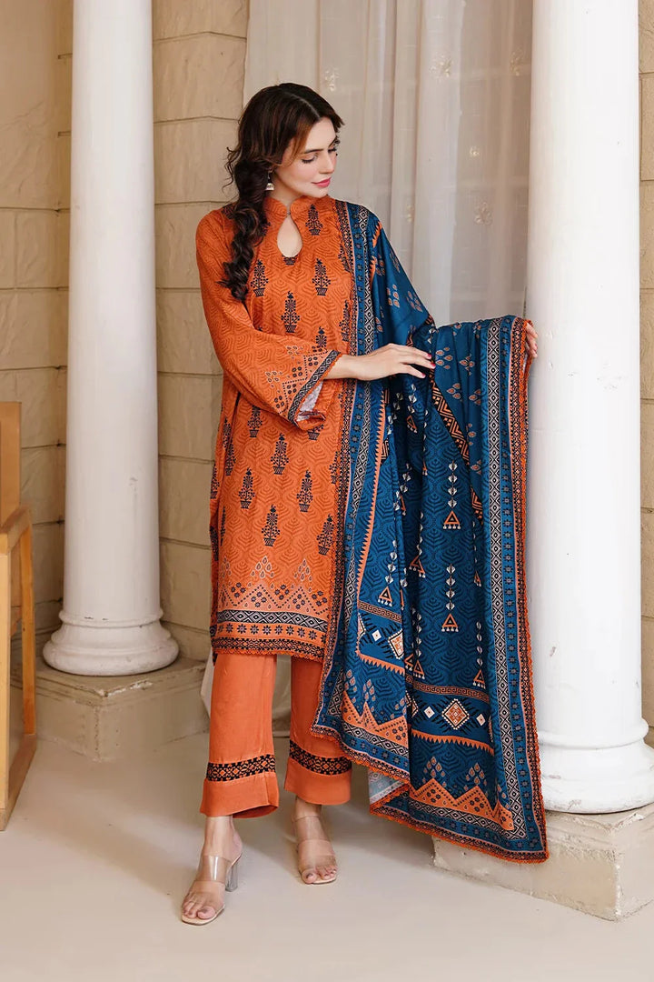 3PC Embroidered Unstitched Kotail Linen Suit KKTE-3651 Embroidered KHAS STORES 