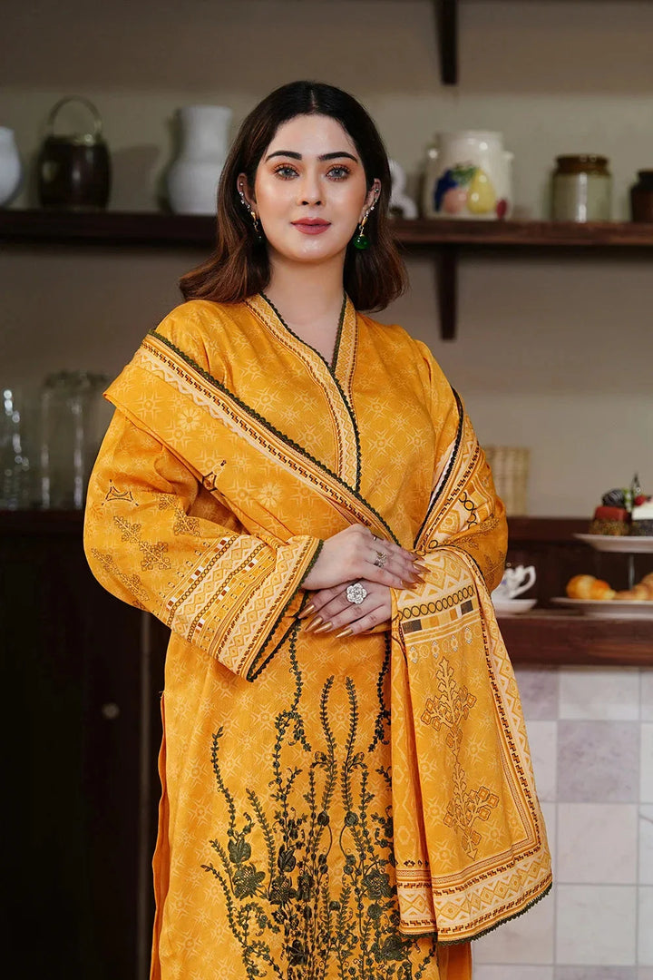 3PC Embroidered Unstitched Kotail Linen Suit KKTE-3652 Embroidered KHAS STORES 