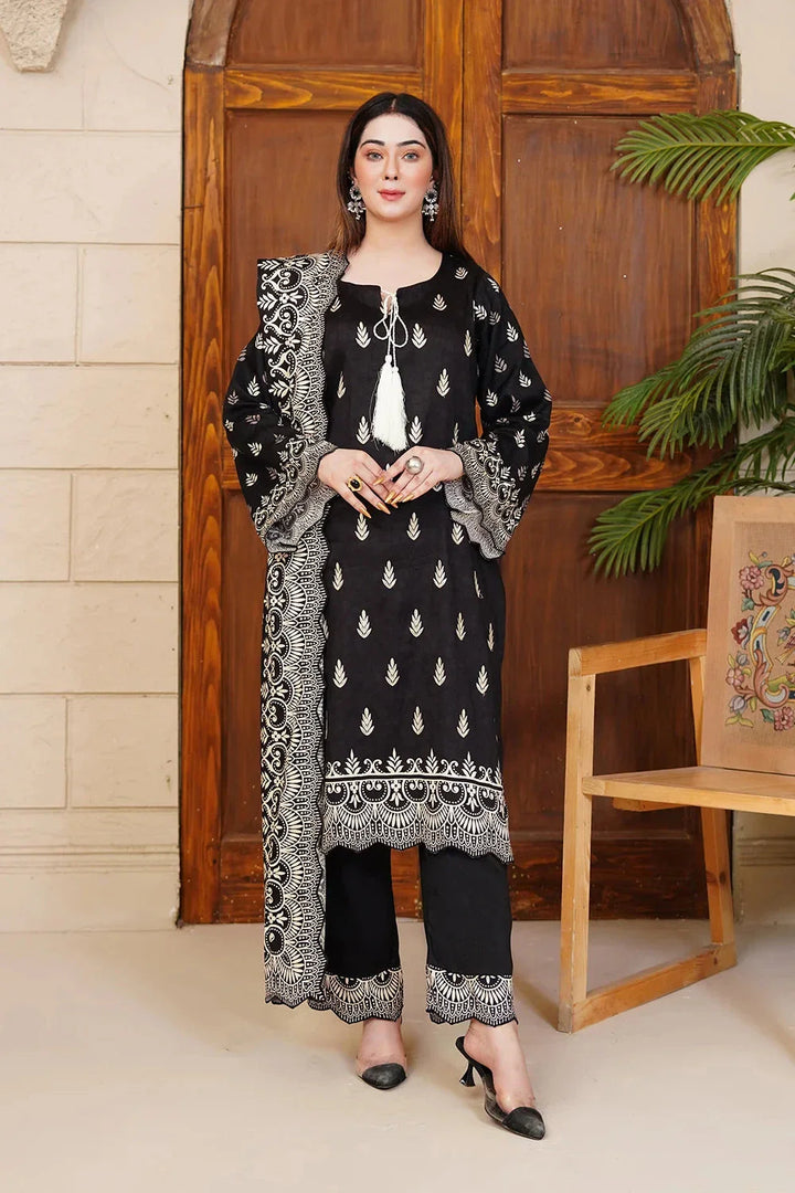 3PC Embroidered Unstitched Kotail Linen Suit KKTE-3653 Embroidered KHAS STORES 