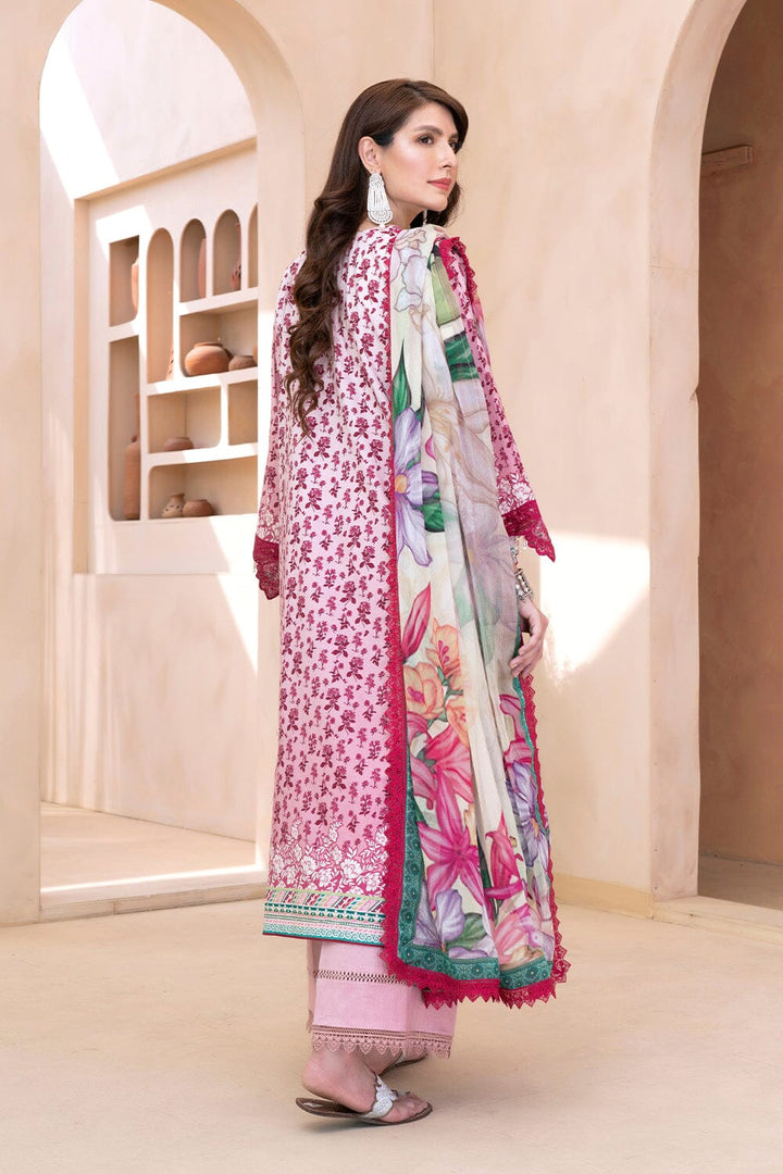 3PC Embroidered Unstitched Lawn Suit KC-3326 Embroidered KHAS STORES 