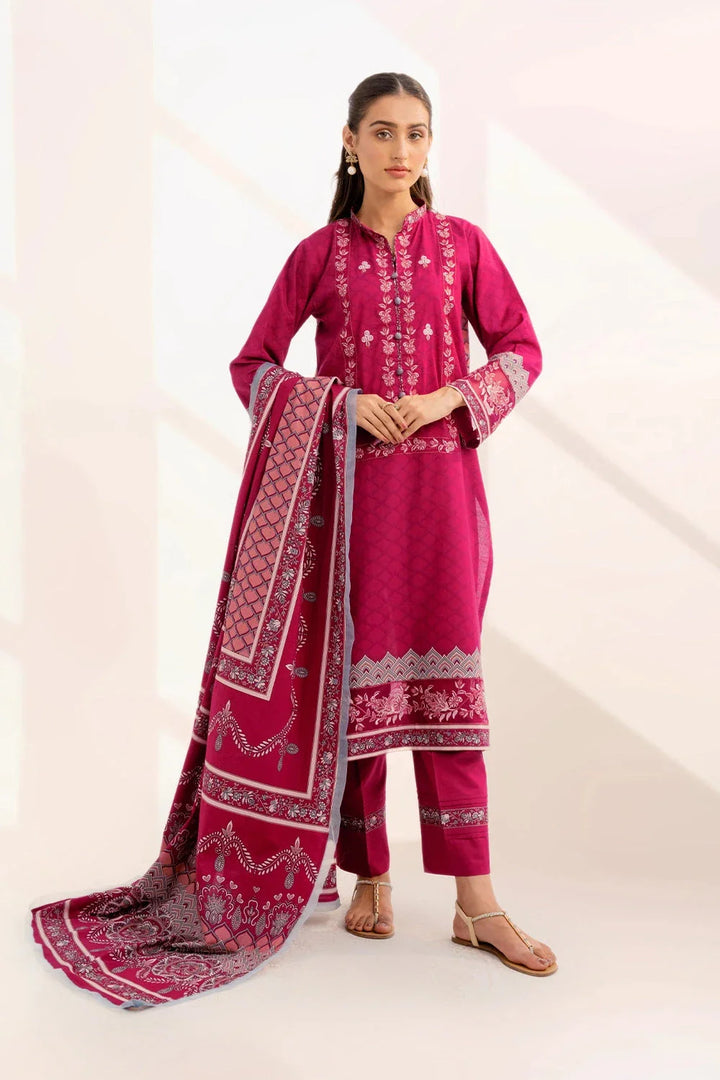 3PC Embroidered Unstitched Lawn Suit KL-3316 Embroidered KHAS STORES 