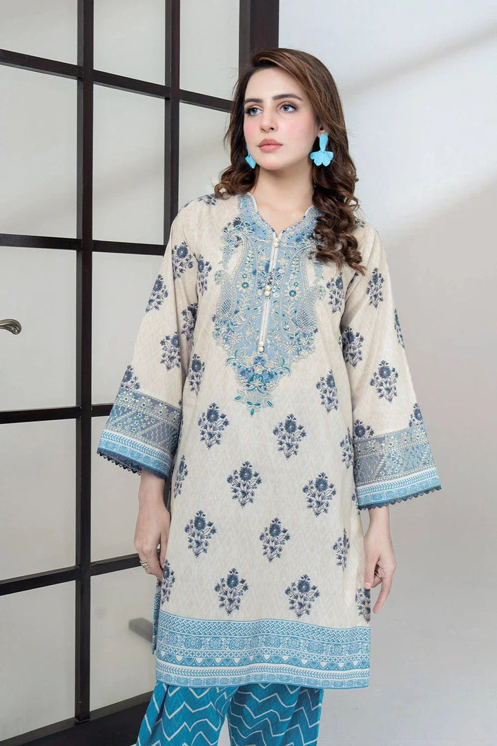 3PC Embroidered Unstitched Lawn Suit KL-3431 Embroidered KHAS STORES 