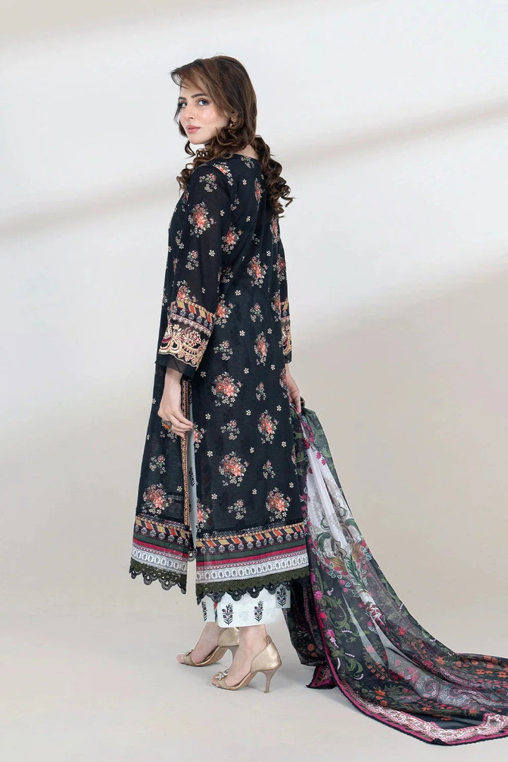 3PC Embroidered Unstitched Lawn Suit KSC-3439 Embroidered KHAS STORES 