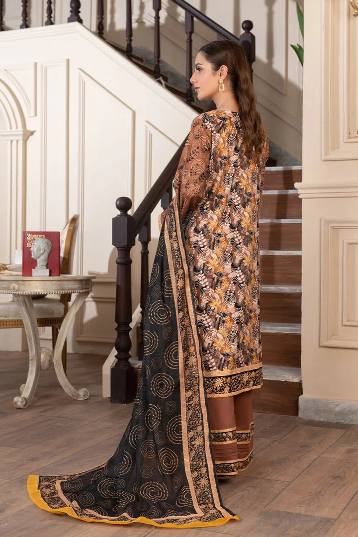 3PC Printed Unstitched Cambric Suit KCC-3545 Printed KHAS STORES 