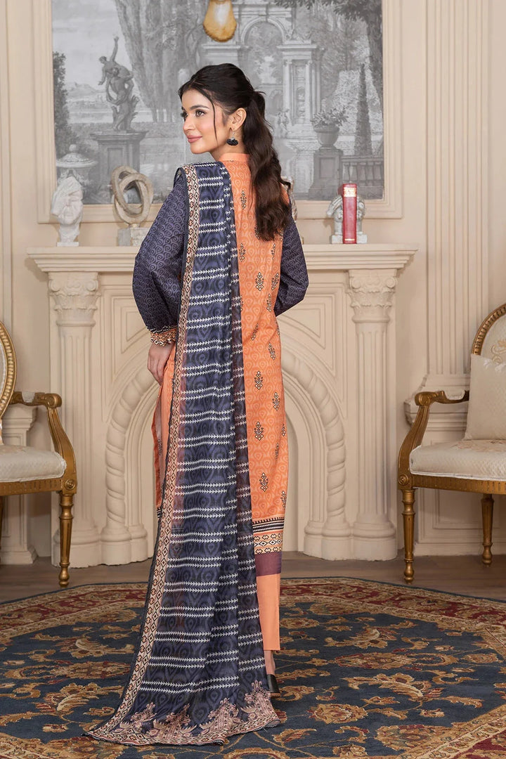 3PC Printed Unstitched Cambric Suit KCC-3548 Printed KHAS STORES 