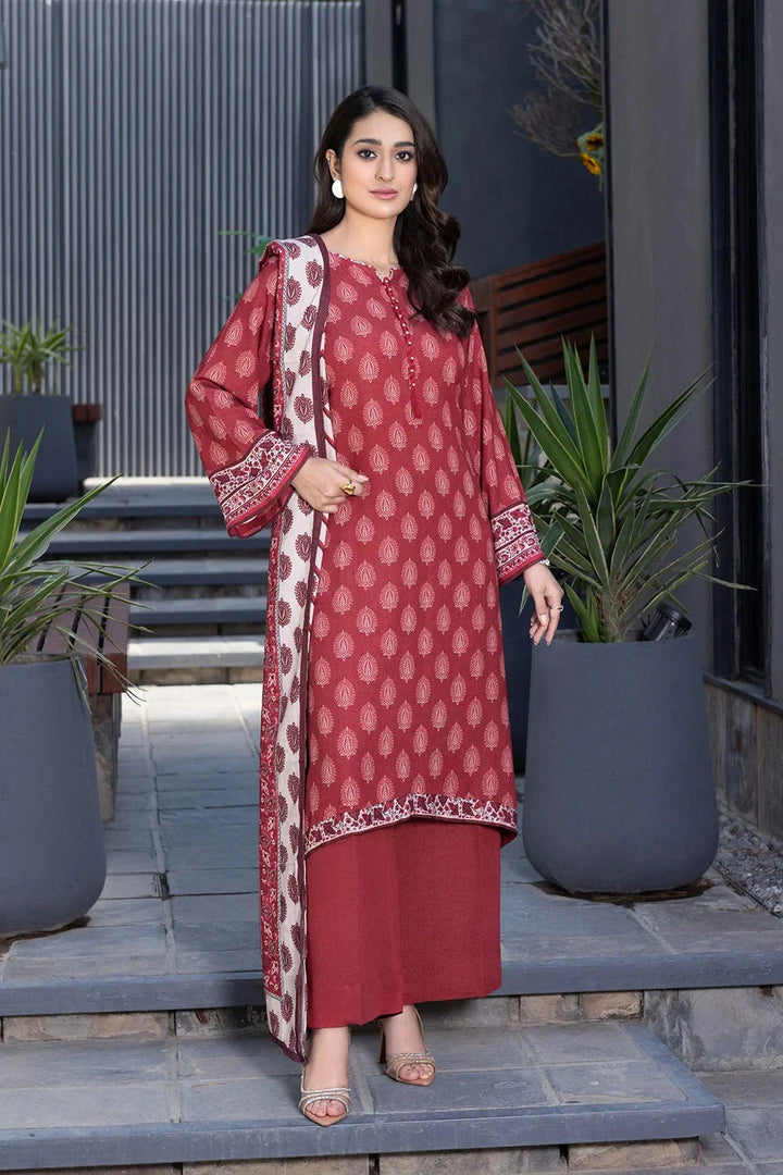 3PC Printed Unstitched Karandi Suit KKR-3589 Printed KHAS STORES 