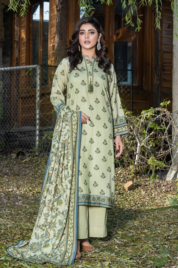 3PC Printed Unstitched Karandi Suit KKR-3593 Printed KHAS STORES 