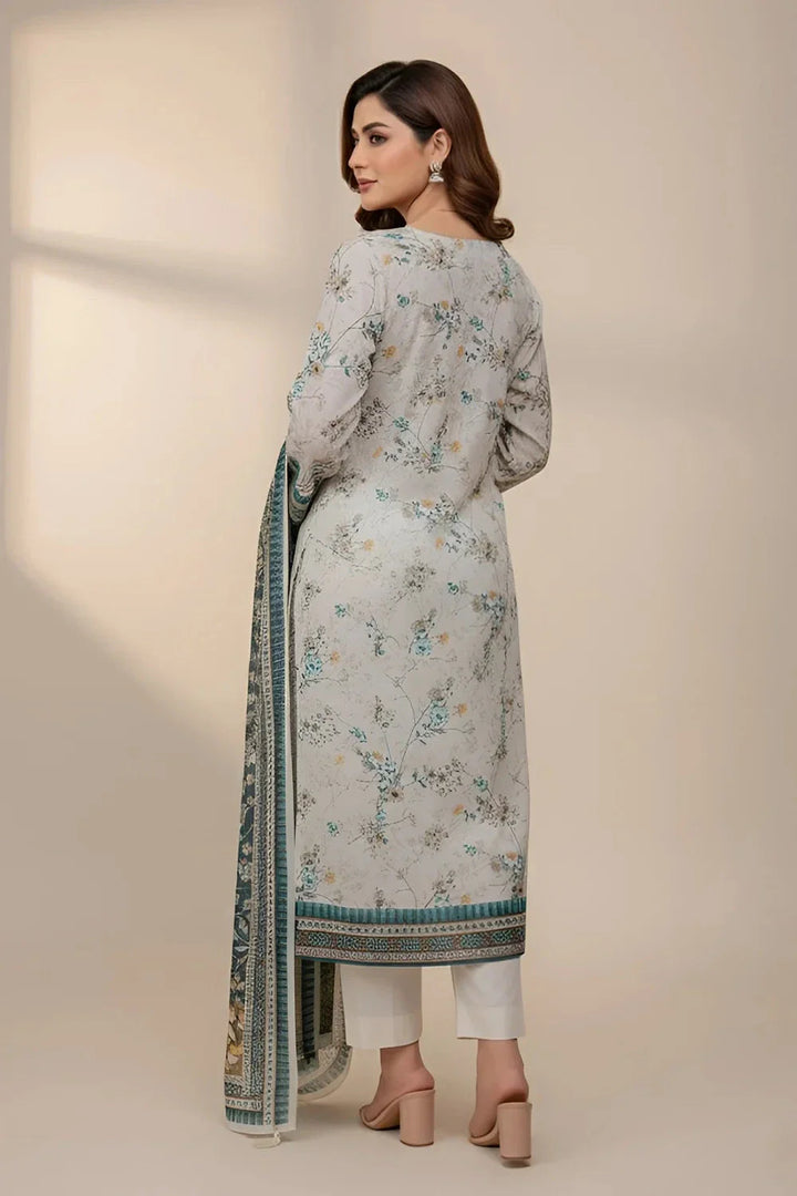 3PC Printed Unstitched Karandi Suit KKR-3597 Printed KHAS STORES 