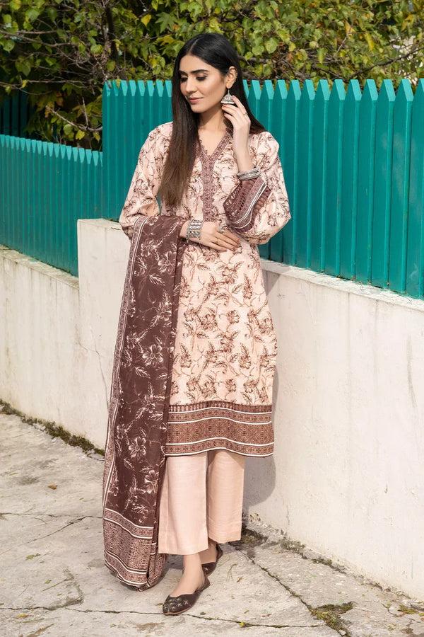 3PC Printed Unstitched Khaddar Suit KKH-3552 Printed KHAS STORES 