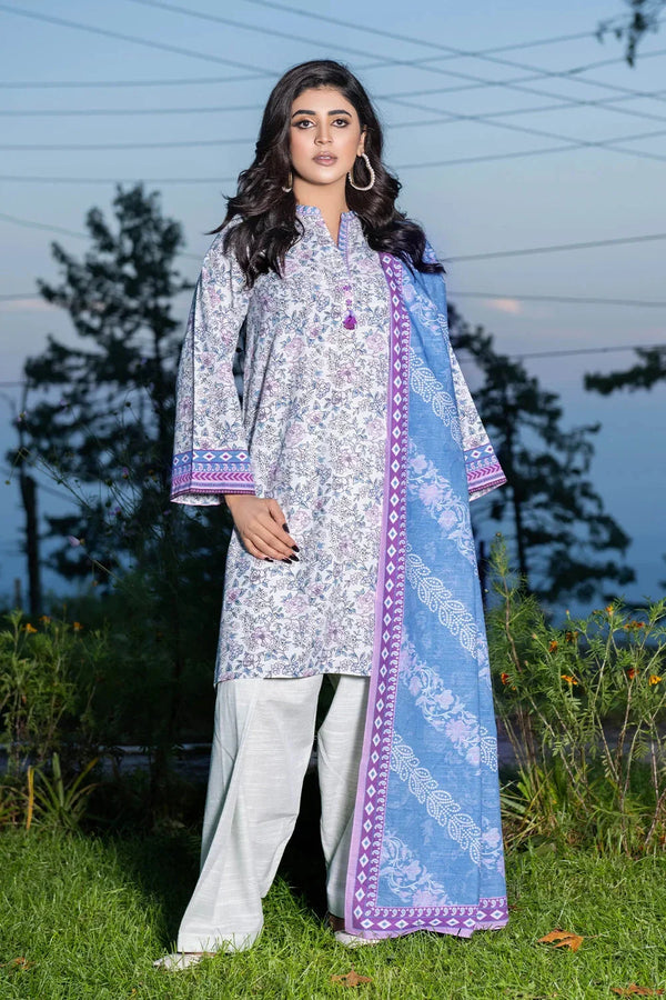 3PC Printed Unstitched Khaddar Suit KKH-3568 Printed KHAS STORES 