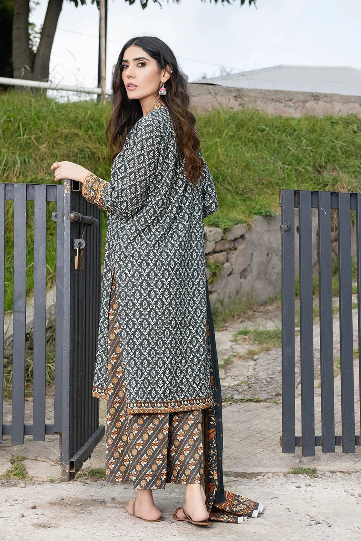 3PC Printed Unstitched Khaddar Suit KKH-3573 Printed KHAS STORES 