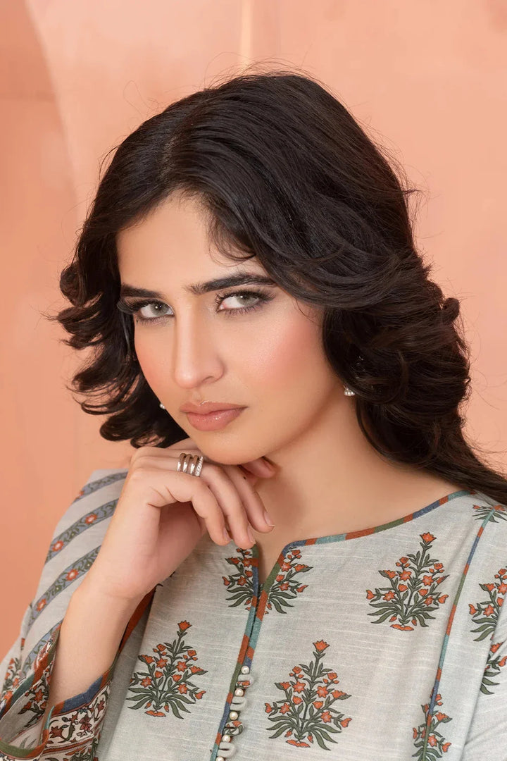 3PC Printed Unstitched Khaddar Suit KKH-3655 Printed KHAS STORES 