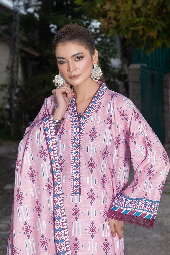 3PC Printed Unstitched Khaddar Suit KKH-3669 Printed KHAS STORES 