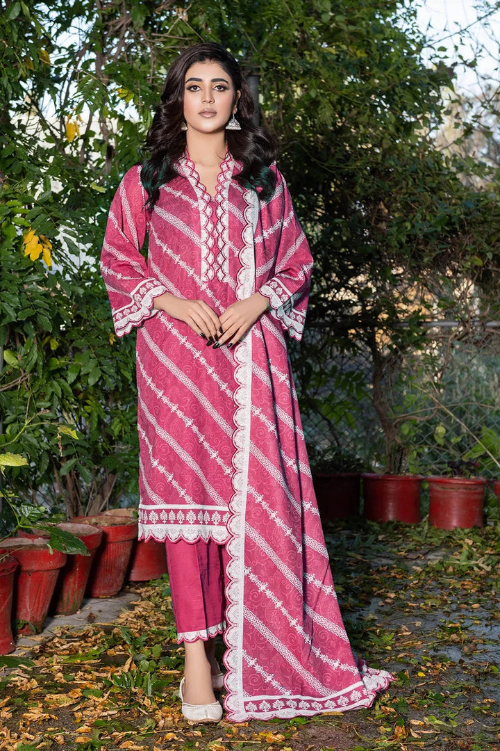 3PC Printed Unstitched Khaddar Suit KKH-3673 Printed KHAS STORES 