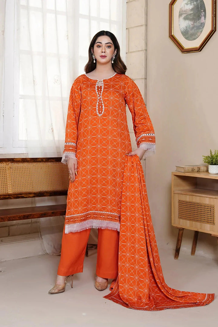 3PC Printed Unstitched Kotail Linen Suit KKT-3611 Printed KHAS STORES 