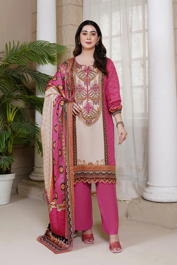 3PC Printed Unstitched Kotail Linen Suit KKT-3612 Printed KHAS STORES 