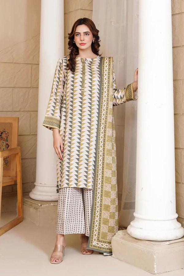 3PC Printed Unstitched Kotail Suit KKT-3641 Printed KHAS STORES 