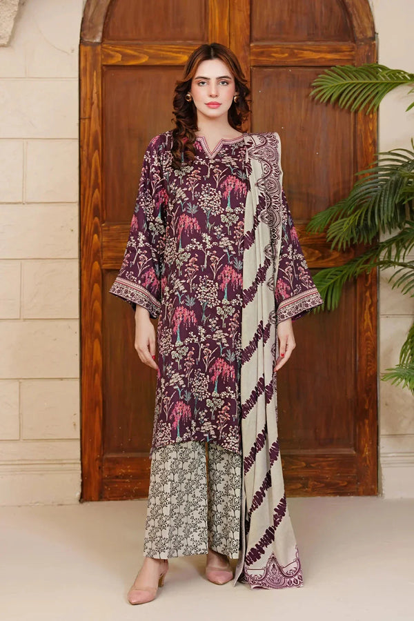3PC Printed Unstitched Kotail Suit KKT-3642 Printed KHAS STORES 