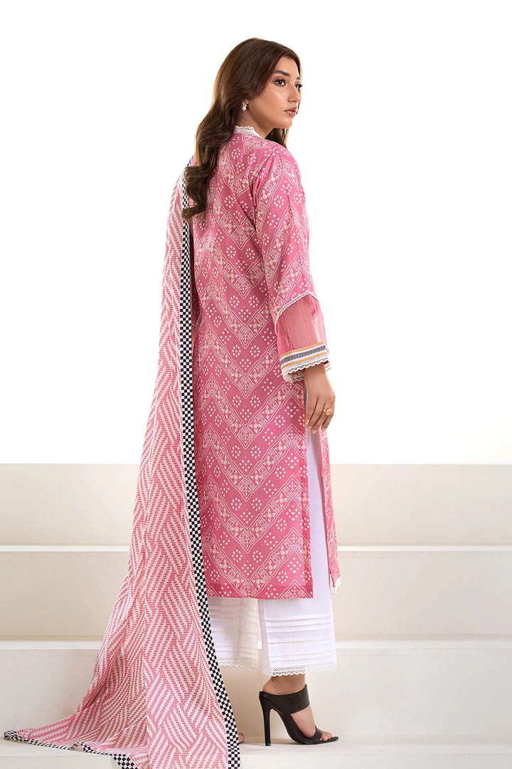 3PC Printed Unstitched Lawn Suit KLA-2750 Printed KHAS STORES 
