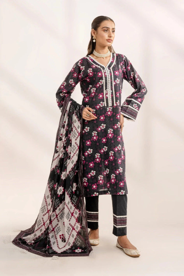 3PC Printed Unstitched Lawn Suit KLA-3294 Printed KHAS STORES 